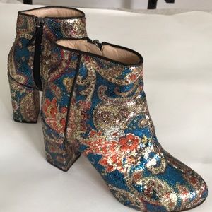 Carven sequin ankle boots